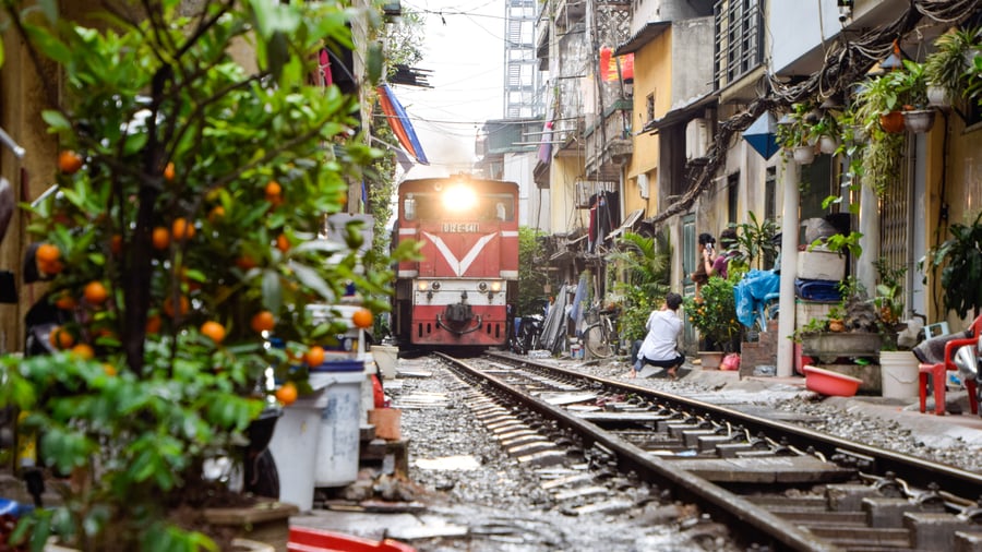 Train Street i Hanoi