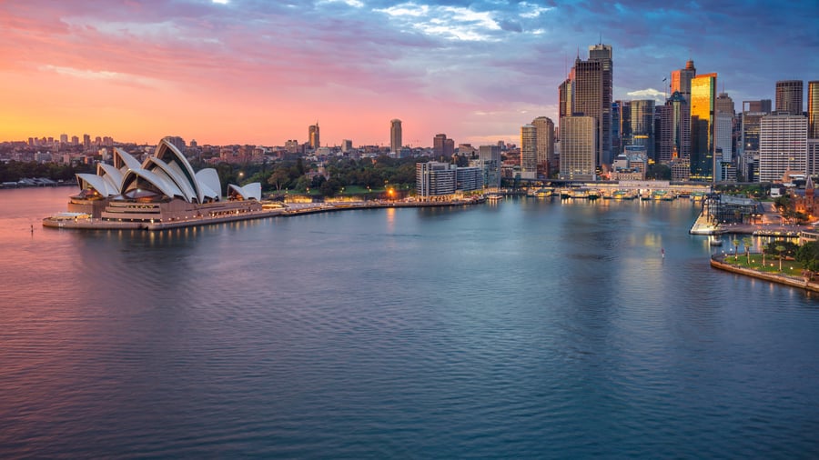 Soluppgång över Sydney