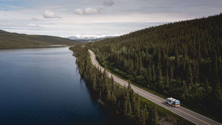 Kør naturskønt i Alaska og Yukon