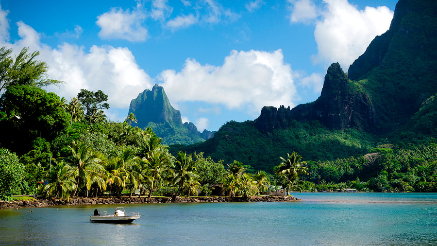 Franska Polynesien bjuder på fantastiska landskap