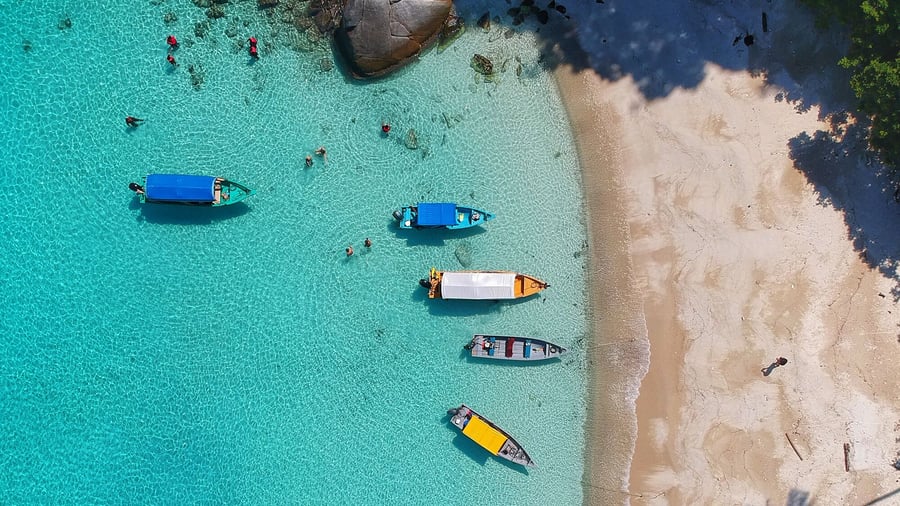 Den vackra ön Perhentian Island
