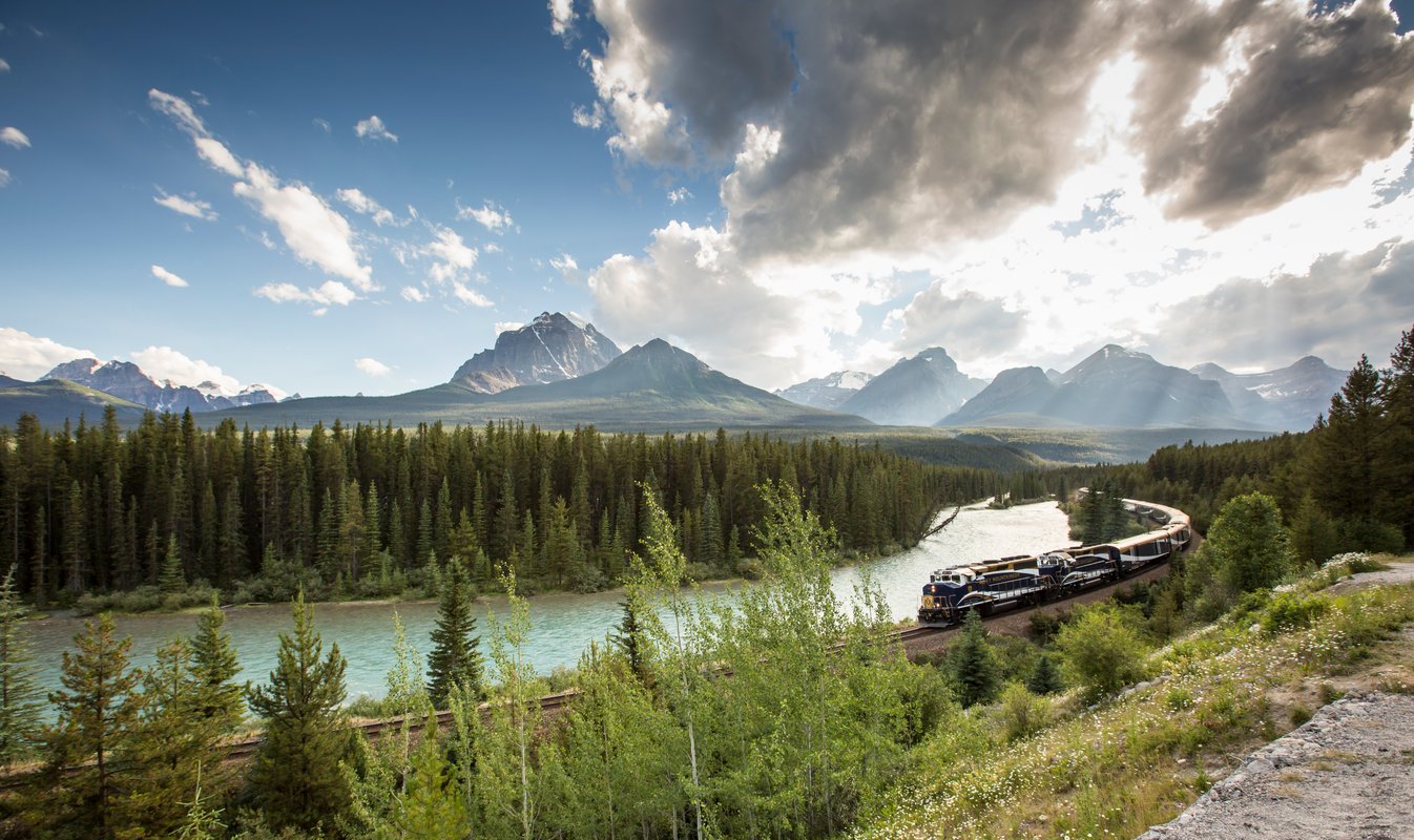 Rocky Mountaineer-tåget, Banff National Park