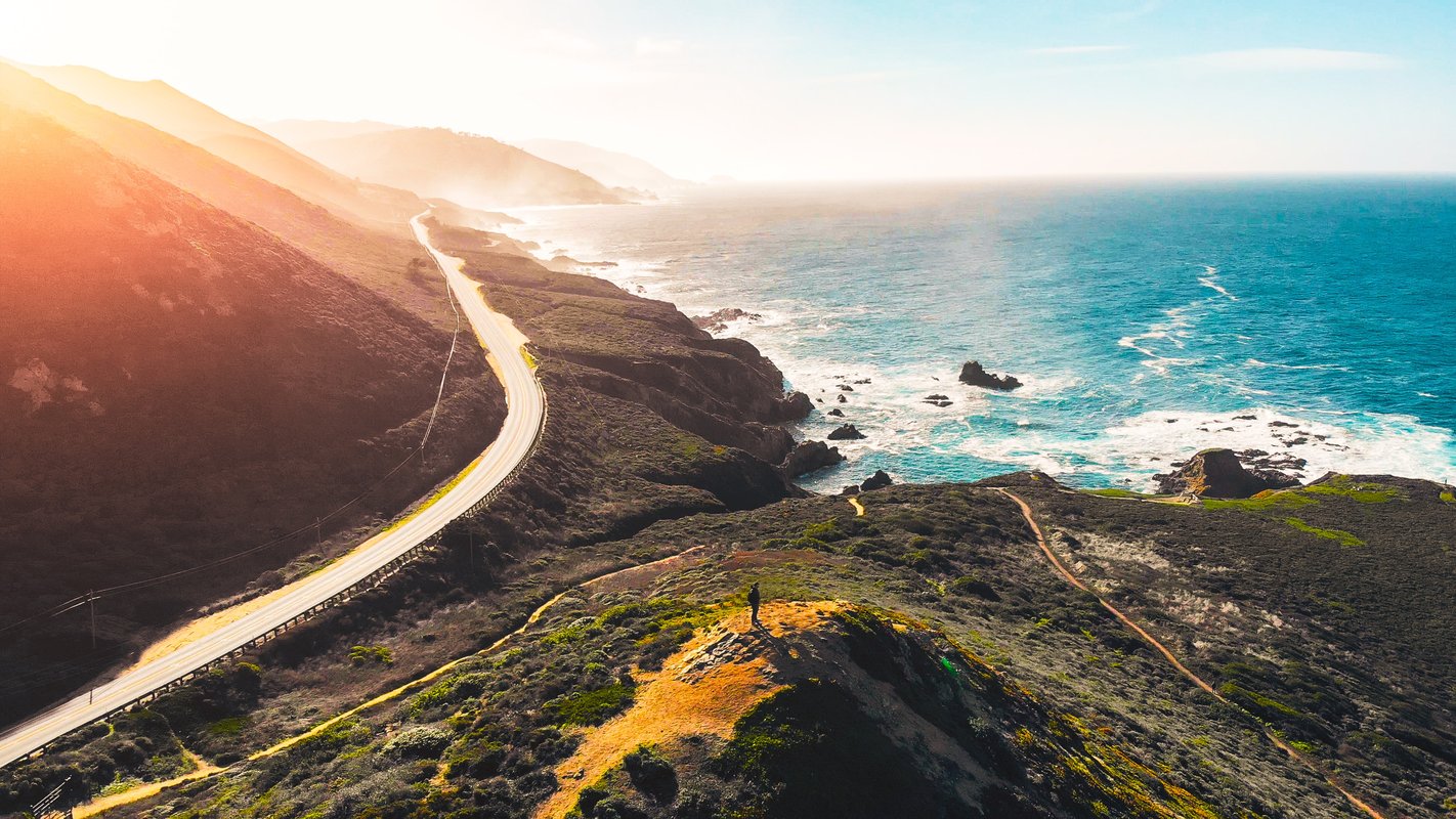 Highway 1 vid Stillahavskusten, Kalifornien