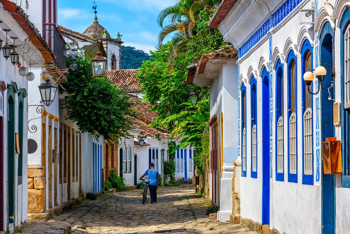Den historiske bydel i Paraty