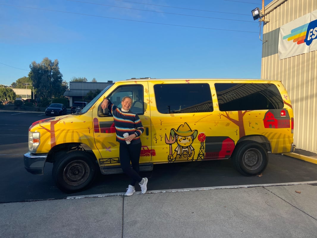 Traveller on a roadtrip in the USA