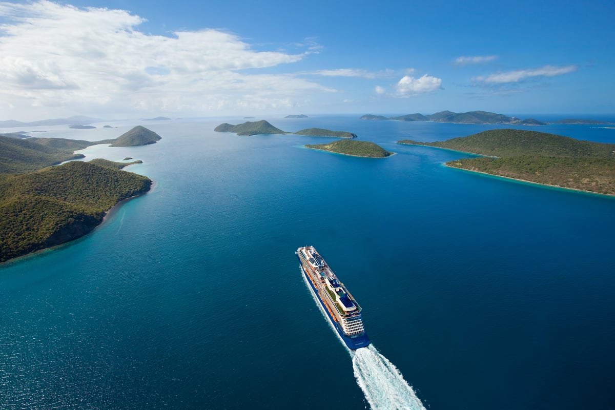 Celebrity Eclipse ved De Britiske Jomfruøer