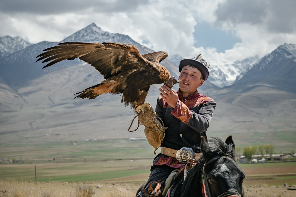 Kyrgyz eagle hunter