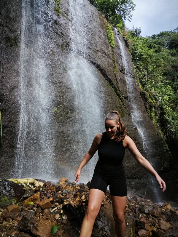 Exploring waterfalls in El Salvador
