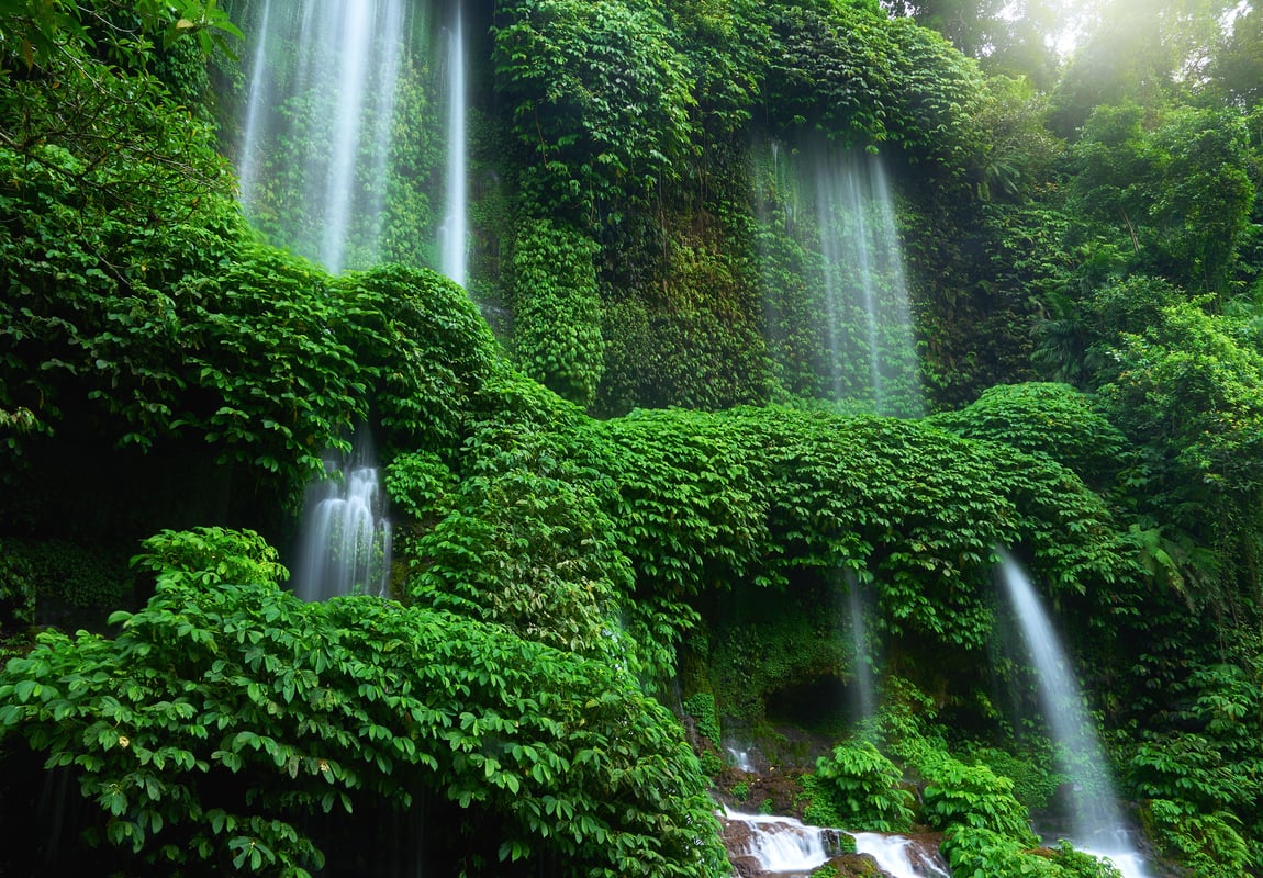 Benang Kelambu-vandfaldet på Lombok