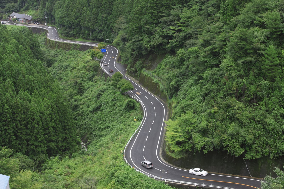 Snoet vej I Iya Valley på Shikoku