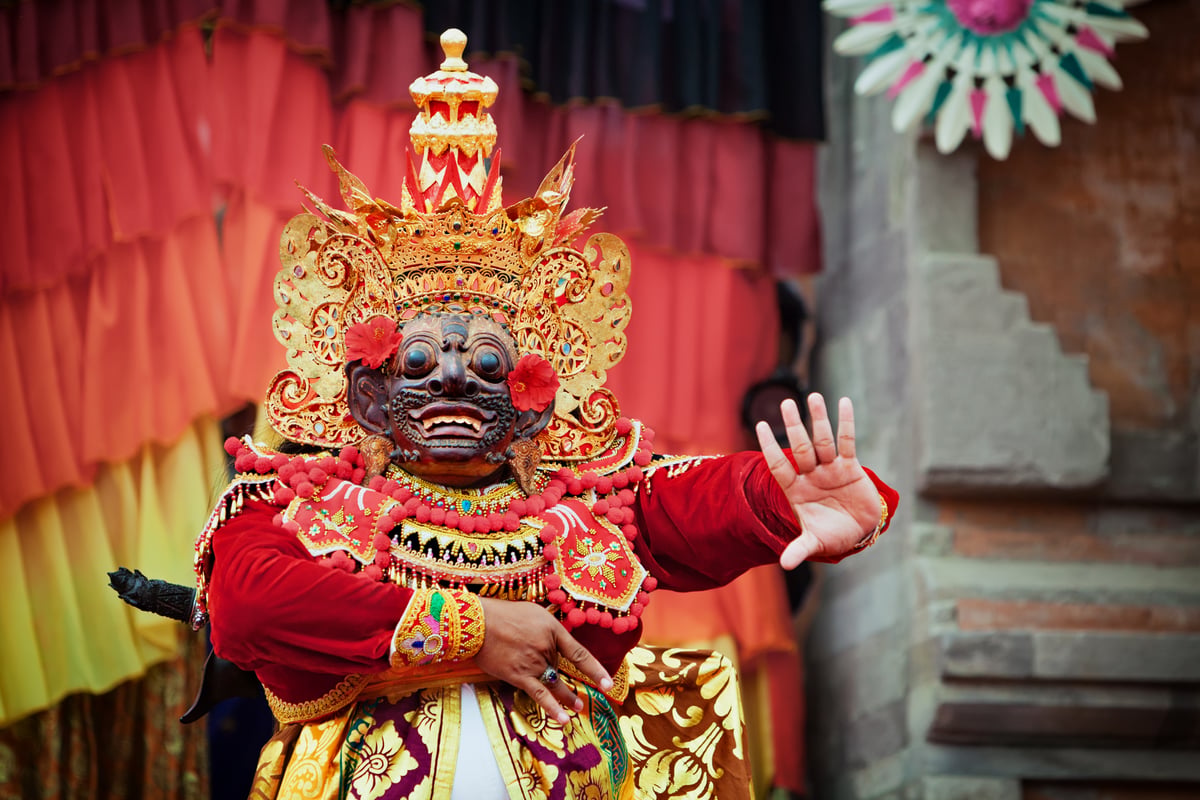 Barong-dans på Bali