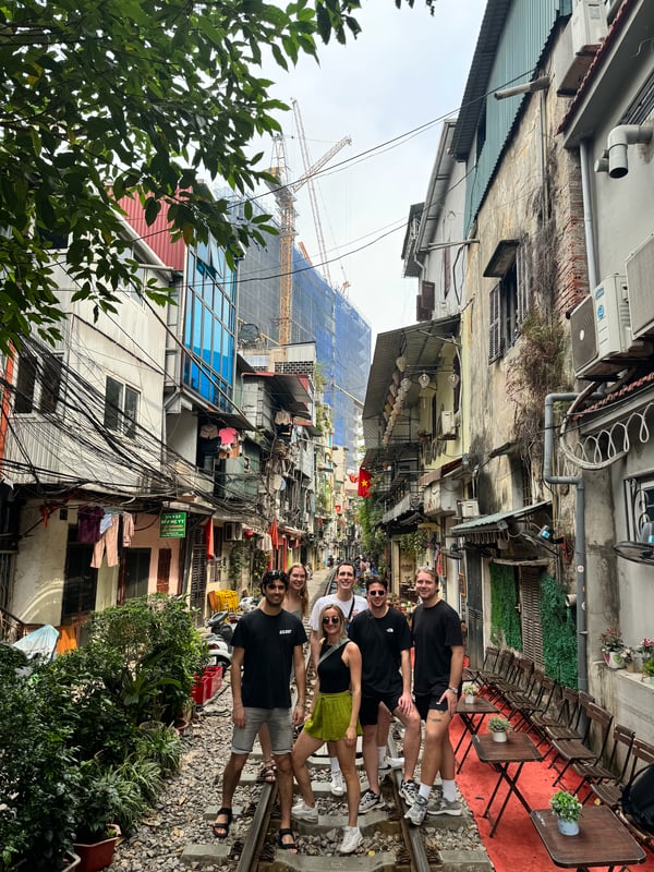 Exploring Hanoi's famous Train Street
