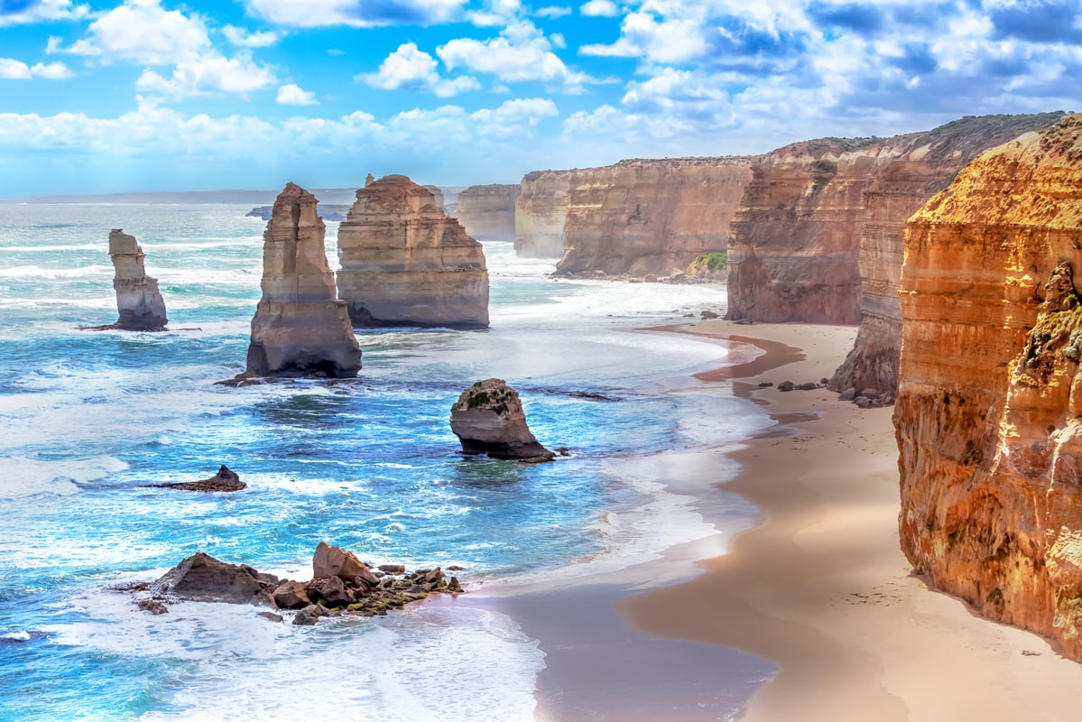 De 12 Apostle på Great Ocean Road