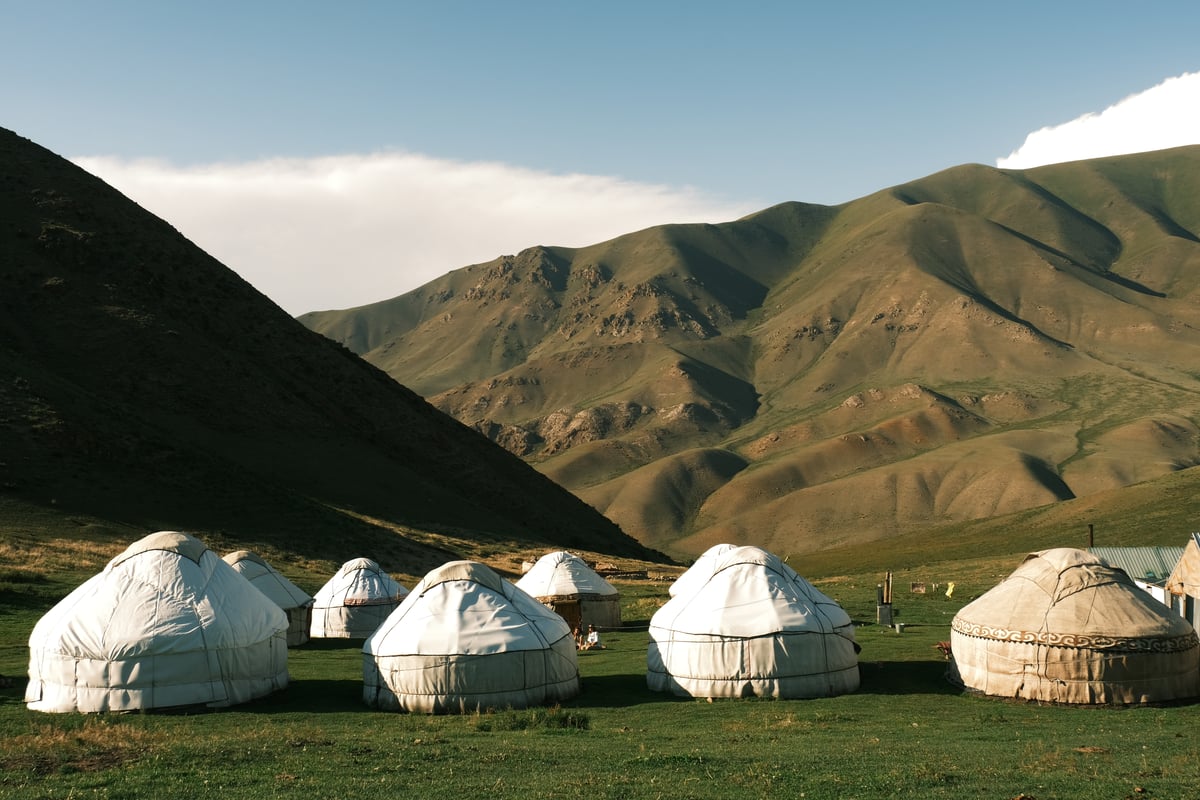 Yurts in Kirgizië