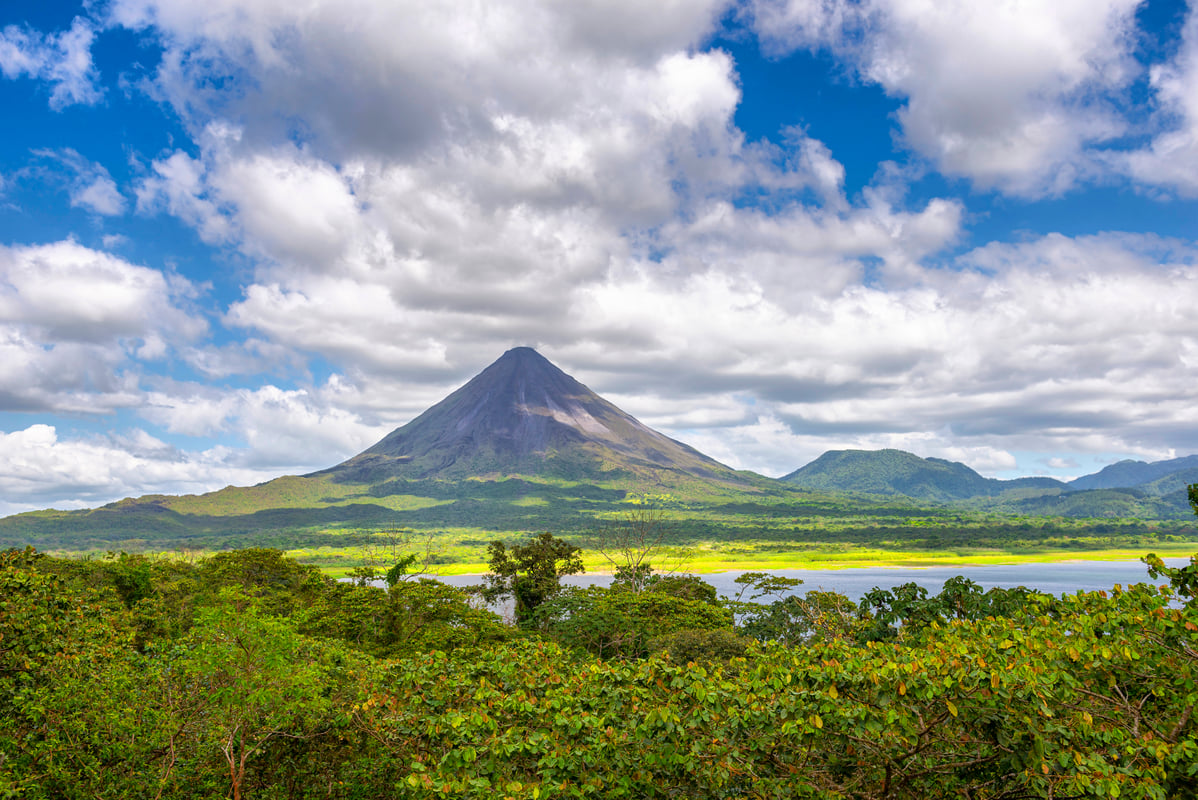 The Arenal  volcano in Costa Rica 
