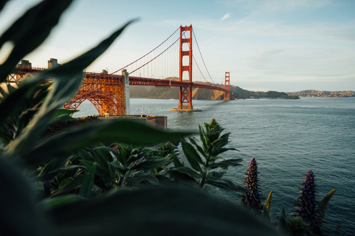 Se San Franciscos legendariske røde bro