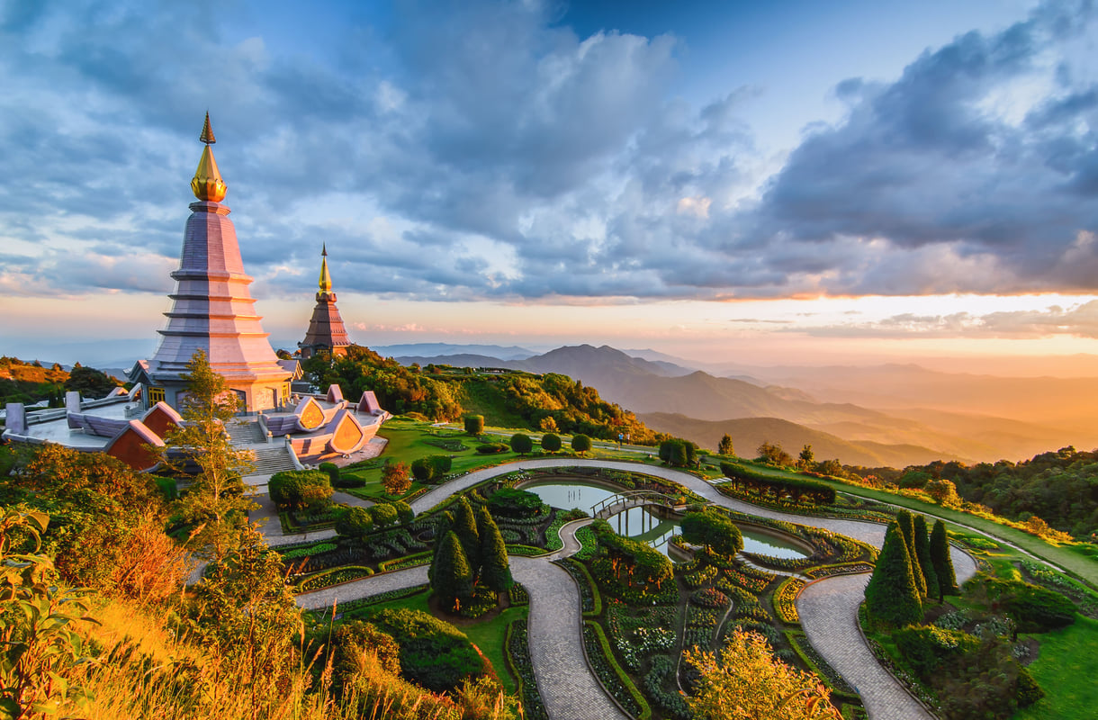Se vackra tempel i Chiang Mai, Thailand