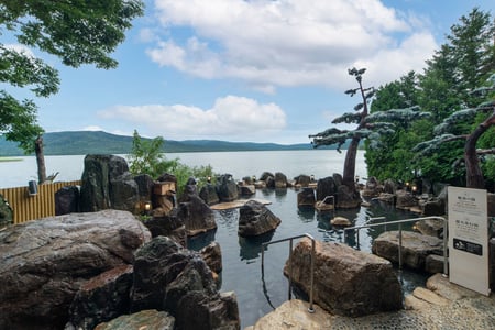 Udendørs onsen
