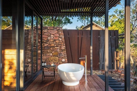 Udendørs badeværelse