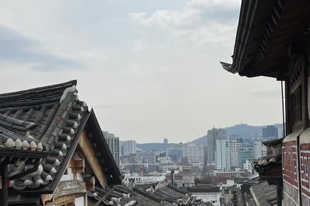 Bukchon Hanok Village i Seoul
