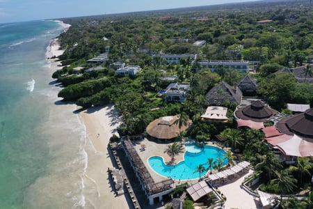 Udsigt over Diana Beach og resortet