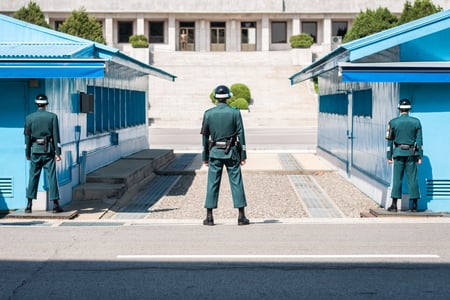 Den demilitariserade zonen mellan Nord- och Sydkorea