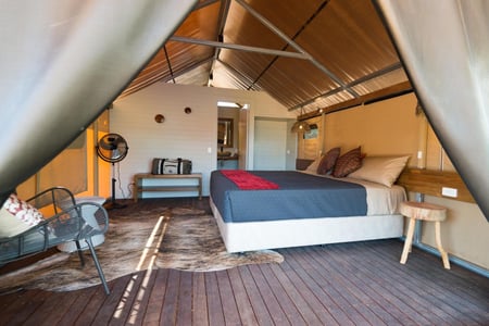 Telt på Bell Gorge Wilderness Lodge