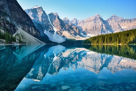 Smukke Moraine Lake i Banff National Park