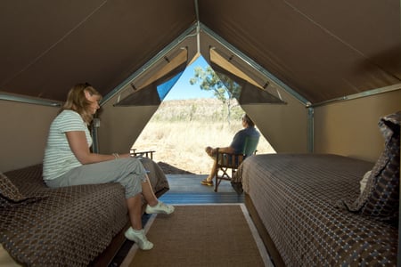 Telt på Bell Gorge Wilderness Lodge