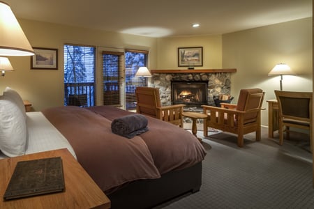 Standard room på Emerald Lake Lodge