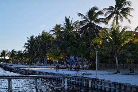 Sunset on Caye Caulker