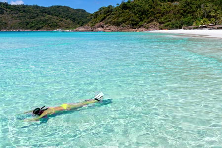 Svømmetur i vandet ud for Redang