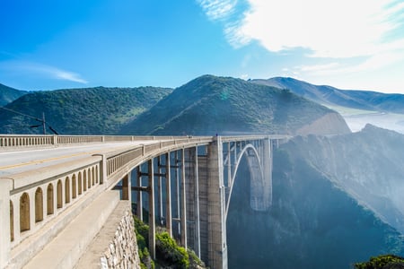 Brixby bridge on the Highway 1