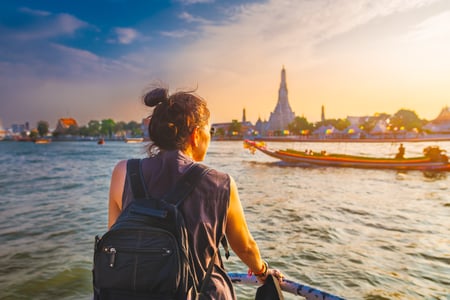 Båttur på Chao Phraya-floden i Bangkok