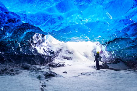 Oplev isgrotterne i Vatnajökulls gletsjere