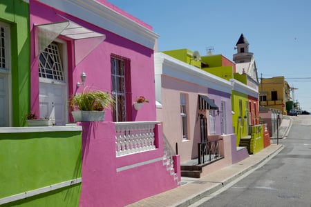Bo Kaap kvarteret i Cape Town