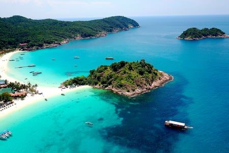 Strandområdet ved Coral Redang Island Resort