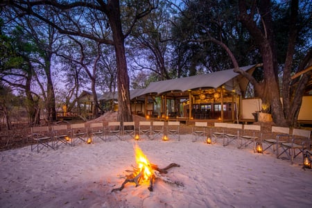 Kwara Camp i Okavango deltaet i Botswana