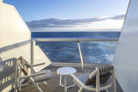 Utsikten från balkonghytt på Celebrity Edge