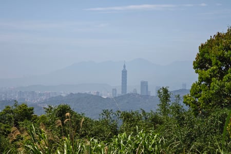 View of the skyline in Taipei