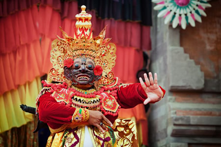 Barong-dans på Bali