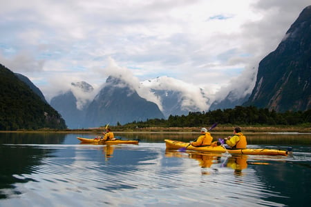 Milford Sound in Nieuw-Zeeland verkennen per kajak