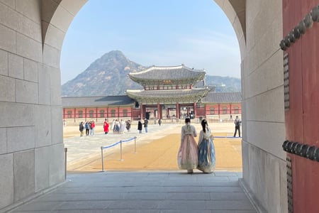 Vandra runt i Gyeongbokgung Palace
