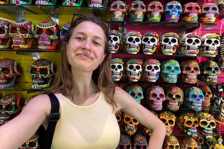 Mexikanska dödskallar, kända som calaveras.