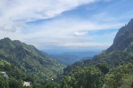 Utsikt över Ella Gap och Little Adams Peak