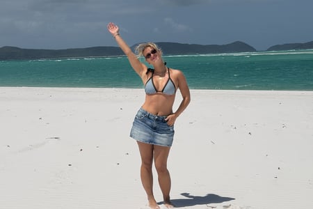 Whitehaven beach mitt i Whitsundsys