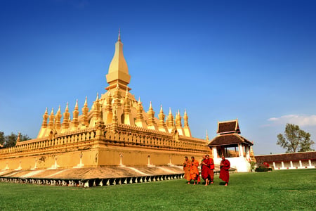 Wat Phra That temple in Vientiane