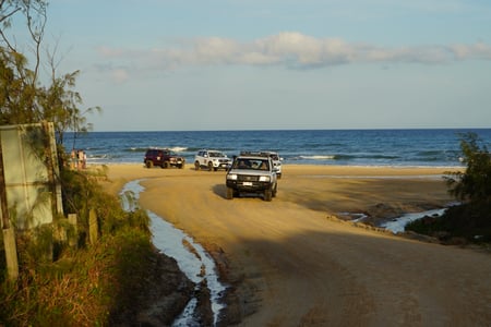 Adventures on K'gari's sandy highways 