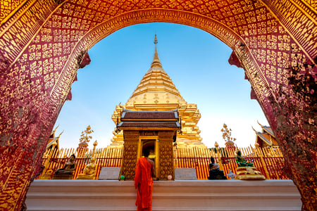Wat Phra That Doi Suthep-templet i Chiang Mai