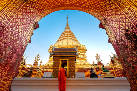 Wat Phra That Doi Suthep-tempel i Chiang Mai